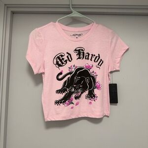 Ed Hardy Pink Panther Graphic Tee